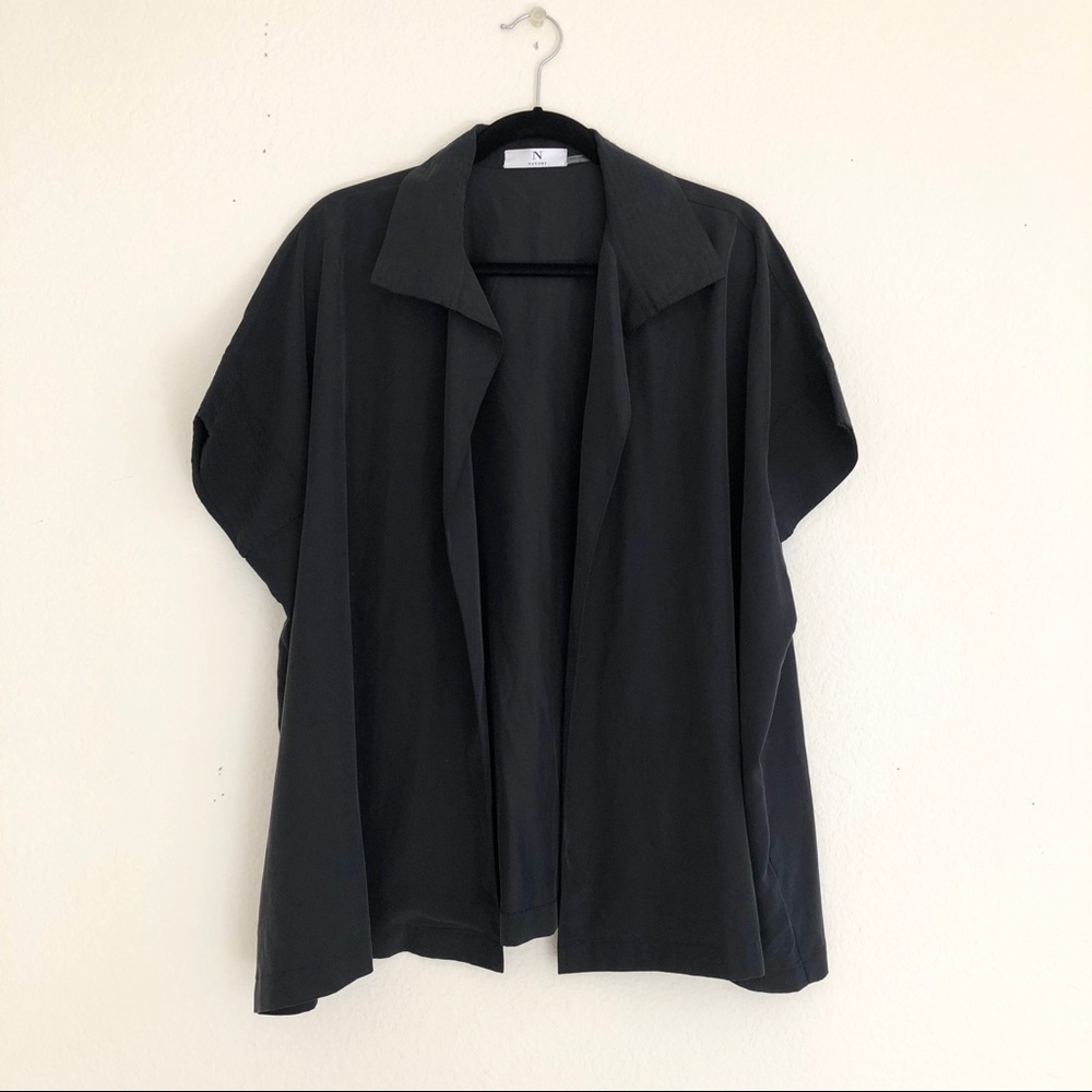 Natori • Black Silky Bed Jacket Kimono NWOT